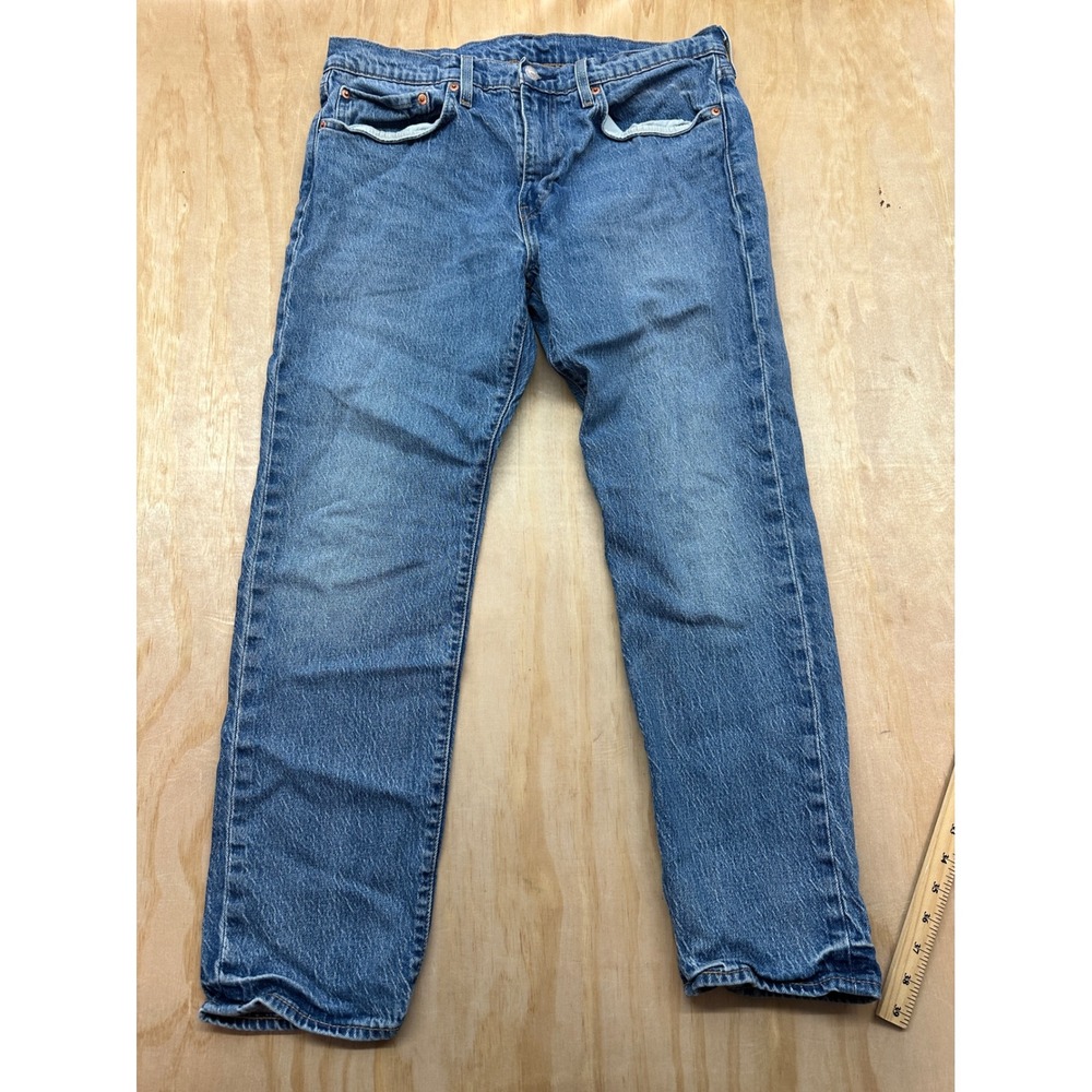 Levis Premium 501 Original Fit Mens Jeans Blue WaterLess Big E 34x30 29507-1307